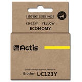 ACTIS COMPATIBIL KB-123Y for Brother printer; Brother LC123Y/LC121Y replacement; Standard; 10 ml; yellow