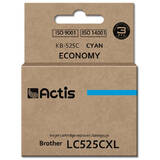 ACTIS COMPATIBIL KB-525C for Brother printer; Brother LC-525C replacement; Standard; 15 ml; cyan
