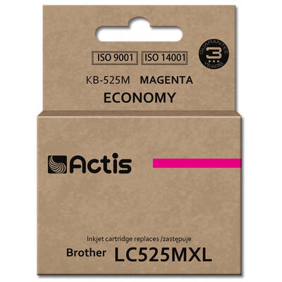 Cartus Imprimanta ACTIS COMPATIBIL KB-525M for Brother printer; Brother LC-525M replacement; Standard; 15 ml; magenta