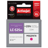 ACTIVEJET COMPATIBIL AB-525MN for Brother printer; Brother LC525M replacement; Supreme; 15 ml; magenta
