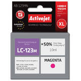 ACTIVEJET COMPATIBIL AB-123MN for Brother printer; Brother LC123M/LC121M replacement; Supreme; 10 ml; magenta