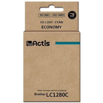 Cartus Imprimanta ACTIS COMPATIBIL KB-1280C for Brother printer; Brother LC-1280C replacement; Standard; 19 ml; cyan