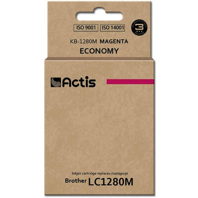 Cartus Imprimanta ACTIS COMPATIBIL KB-1280M for Brother printer; Brother LC-1280M replacement; Standard; 19 ml; magenta