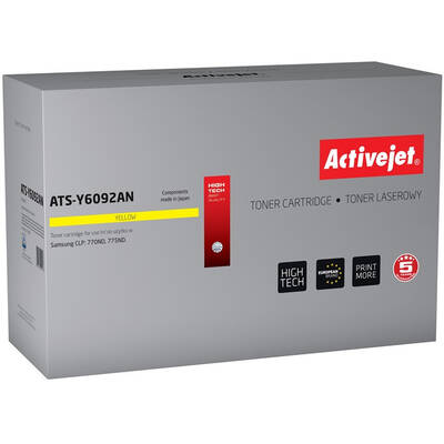 Toner imprimanta ACTIVEJET COMPATIBIL ATS-Y6092AN for Samsung printer; Samsung CLT-Y6092S replacement; Premium; 7000 pages; yellow