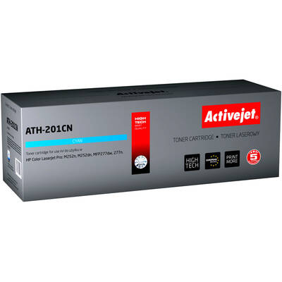 Toner imprimanta ACTIVEJET COMPATIBIL ATH-201CN cartridge for HP printers, Replacement HP 201A CF401A; Supreme; 1400 pages; cyan