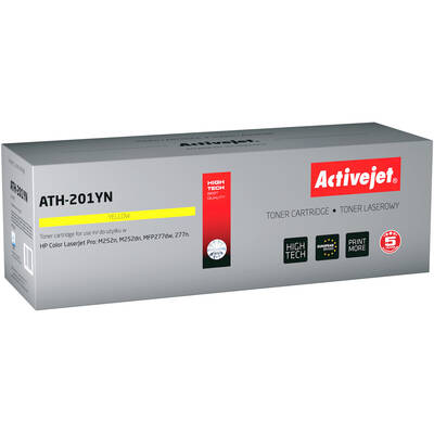 Toner imprimanta ACTIVEJET COMPATIBIL ATH-201YN for HP printer, Replacement HP 201A CF402A; Supreme; 1400 pages; yellow