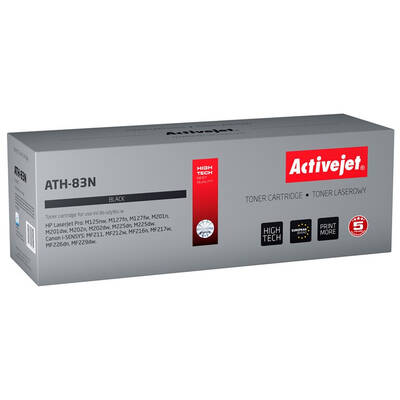 Toner imprimanta ACTIVEJET COMPATIBIL ATH-83N for HP printer; HP 83A CF283A, Canon CRG-737 replacement; Supreme; 1500 pages; black