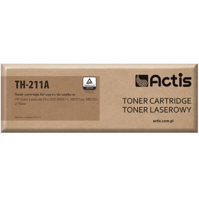 Toner imprimanta ACTIS COMPATIBIL TH-211A for HP printer; HP 131A CF211A, Canon CRG-731C replacement; Standard; 1800 pages; cyan