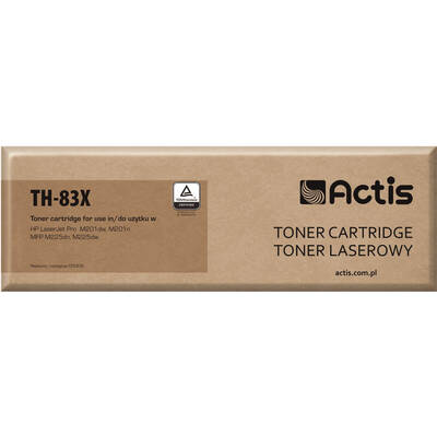 Toner imprimanta ACTIS COMPATIBIL TH-83X for HP printer; HP 83X CF283X replacement; Standard; 2200 pages; black