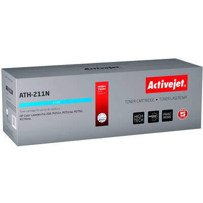 Toner imprimanta ACTIVEJET COMPATIBIL ATH-211N for HP printer; HP 131A CF211A, Canon CRG-731C replacement; Supreme; 1800 pages; cyan