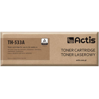 Toner imprimanta ACTIS COMPATIBIL TH-533A for HP printer; HP 304A CC533A, Canon CRG-718M replacement; Standard; 3000 pages; magenta