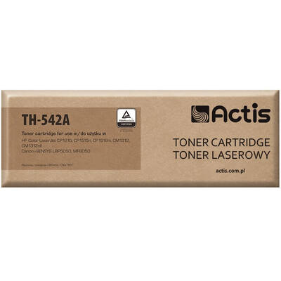 Toner imprimanta ACTIS COMPATIBIL TH-542A for HP printer; HP 125A CB542A, Canon CRG-716Y replacement; Standard; 1500 pages; yellow