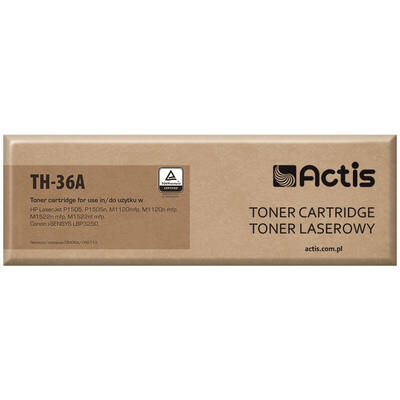 Toner imprimanta ACTIS COMPATIBIL TH-36A for HP printer; HP 36A CB436A, Canon CRG-713 replacement; Standard; 2000 pages; black