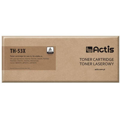 Toner imprimanta ACTIS COMPATIBIL TH-53X for HP printer; HP 53X Q7553X, Canon CRG-715H replacement; Standard; 7000 pages; black