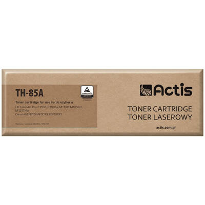 Toner imprimanta ACTIS COMPATIBIL TH-85A for HP printer; HP 85A CE285A, Canon CRG-7225 replacement; Standard; 1600 pages; black