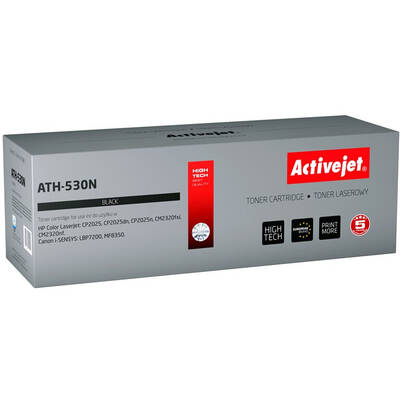 Toner imprimanta ACTIVEJET COMPATIBIL ATH-530N for HP printer; HP 304A CC530A, Canon CRG-718B replacement; Supreme; 3800 pages; black