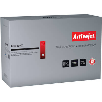 Toner imprimanta ACTIVEJET COMPATIBIL ATH-42N for HP printer; HP 42A Q5942A replacement; Supreme; 10000 pages; black