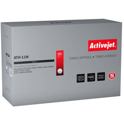 Toner imprimanta ACTIVEJET COMPATIBIL ATH-11N for HP printer; HP 11A Q6511A, Canon CRG-710 replacement; Supreme; 6000 pages; black