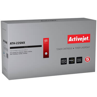 Toner imprimanta ACTIVEJET COMPATIBIL ATH-226NX for HP printer; HP 226X CF226X replacement; Supreme; 9000 pages; black