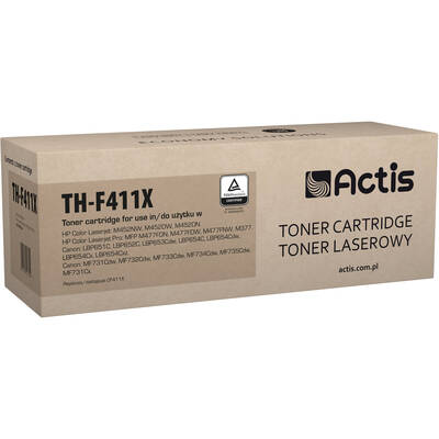 Toner imprimanta ACTIS COMPATIBIL TH-F411X for HP printer; HP 410X CF411X replacement; Standard; 5000 pages; cyan