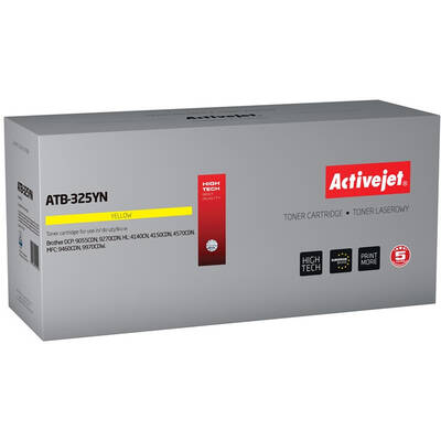 Toner imprimanta ACTIVEJET COMPATIBIL ATB-325YN for Brother printer; Brother TN-325Y replacement; Supreme; 3500 pages; yellow
