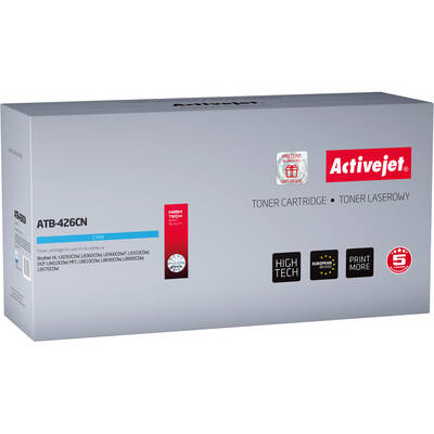 Toner imprimanta ACTIVEJET COMPATIBIL ATB-426CN for Brother printer; Brother TN-426C replacement; Supreme; 6500 pages; cyan