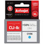 Cartus Imprimanta ACTIVEJET COMPATIBIL AC-8CR for Canon printer; Canon CLI-8C replacement; Premium; 13 ml; cyan