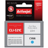 ACTIVEJET COMPATIBIL ACC-521CN for Canon printer; Canon CLI-521C replacement; Supreme; 10 ml; cyan
