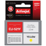 ACTIVEJET COMPATIBIL ACC-521YN for Canon printer; Canon CLI-521Y replacement; Supreme; 10 ml; yellow