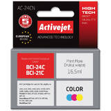 ACTIVEJET COMPATIBIL AC-24CN for Canon printer; Canon BCI-24C replacement; Supreme; 9 ml; color