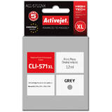 ACTIVEJET COMPATIBIL ACC-571GNX for Canon printer; Canon CLI-571G XL replacement; Supreme; 12 ml; grey