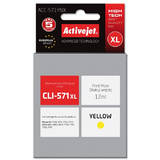 ACTIVEJET COMPATIBIL ACC-571YNX for Canon printer; Canon CLI-571Y XL replacement; Supreme; 12 ml; yellow