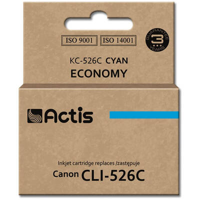Cartus Imprimanta ACTIS COMPATIBIL KC-526C for Canon printer; Canon CLI-526C replacement; Standard; 10 ml; cyan