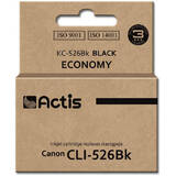 ACTIS COMPATIBIL KC-526BK for Canon printer; Canon CLI-526Bk replacement; Standard; 10 ml; black(with chip)