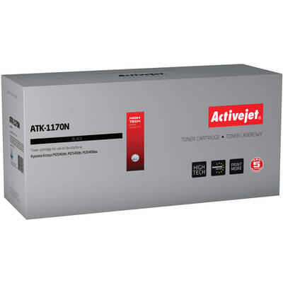 Toner imprimanta ACTIVEJET COMPATIBIL ATK-1170N for Kyocera printer; Kyocera TK-1170 replacement; Supreme; 7200 pages; black