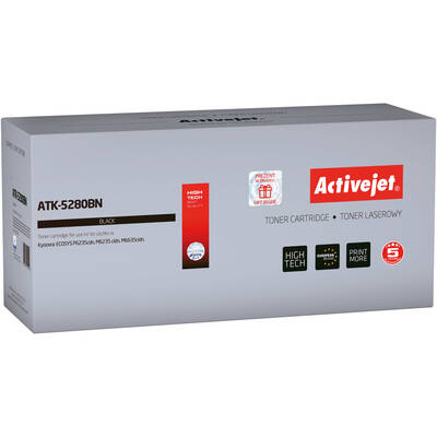 Toner imprimanta ACTIVEJET COMPATIBIL ATK-5280BN for Kyocera printer; Kyocera TK-5280K replacement; Supreme; 13000 pages; black