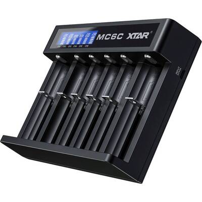 Battery charger for cylindrical Li-ion batteries 18650 MC6C