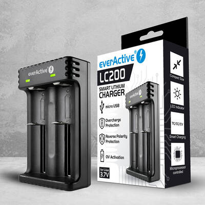 Charger for Cylindrical li-ion Batteries LC-200