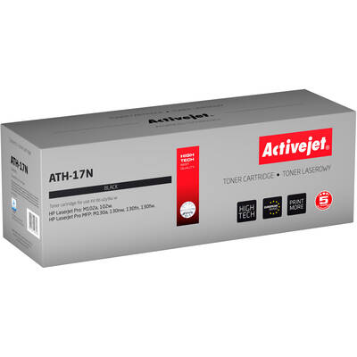 Toner imprimanta ACTIVEJET Compatibil ATH-17N for HP printer; HP 17A CF217A replacement; Supreme; 1600 pages; black