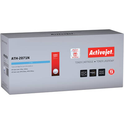 Toner imprimanta ACTIVEJET Compatibil ATH-2071N for HP printer; HP 117A 2071A replacement; Supreme; 700 pages; cyan