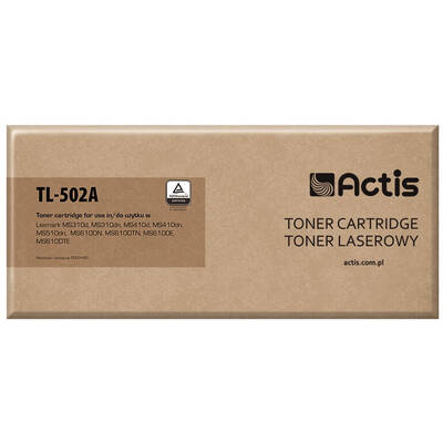 Toner imprimanta ACTIS Compatibil TL-502A for Lexmark printer; Lexmark 50F2H00 replacement; Standard; 5000 pages; black