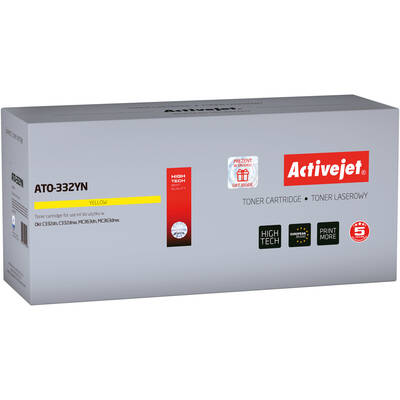 Toner imprimanta ACTIVEJET Compatibil ATO-332YN for OKI printer; OKI 46508713 replacement; Supreme; 1500 pages; yellow
