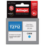 ACTIVEJET Compatibil AE-27CNX for Epson printer, Epson 27XL T2712 replacement; Supreme; 18 ml; cyan