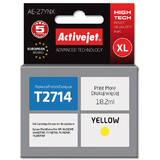 ACTIVEJET Compatibil AE-27YNX for Epson printer, Epson 27XL T2714 replacement; Supreme; 18 ml; yellow