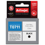 ACTIVEJET Compatibil AEB-711N for Epson printer, Epson T0711, T0891 replacement; Supreme; 15 ml; black