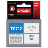 ACTIVEJET Compatibil AE-712R for Epson printer, Epson T0712, T0892, T1002 replacement; Premium; 7 ml; cyan