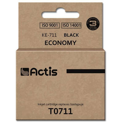 Cartus Imprimanta ACTIS Compatibil KE-711 for Epson printer; Epson T0711/T0891/T1001 replacement; Standard; 15 ml; black