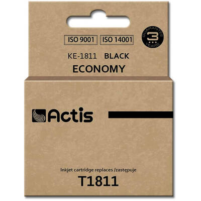 Cartus Imprimanta ACTIS Compatibil KE-1811 for Epson printer; Epson T1811 replacement; Standard; 18 ml; black