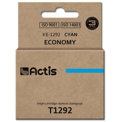 Cartus Imprimanta ACTIS Compatibil KE-1292 for Epson printer; Epson T1292 replacement; Standard; 15 ml; cyan