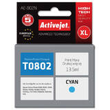 ACTIVEJET Compatibil AE-802N for Epson printer, Epson T0802 replacement; Supreme; 13.5 ml; cyan